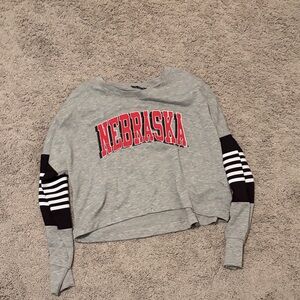 Nebraska Gray Crop Top